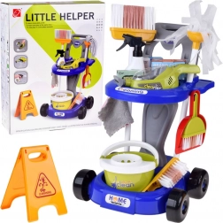 Kinder schoonmaakwagen met accessoires en stofzuiger