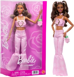 Barbie Deluxe Style roze denim – modieuze pop met accessoires