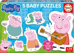 Baby puzzel Peppa Big 5-in-1 (2–5 stukjes)