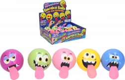 Lichtgevende bal met glimlach en tong 5,5 cm