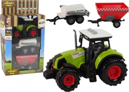 Grote tractor met LED-lichten en geluiden - set van 2 landbouwmachines