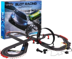 Kinderracebaan 10 meter 6+ met lichten en twee autootjes 1:43