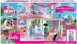 Barbie Malibu draagbaar poppenhuis met accessoires
