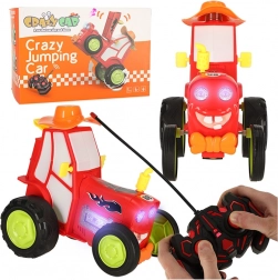 Springende en dansende RC-tractor met afstandsbediening – rood