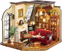 RoboTime 3D houten bouwpakket Miniatuurhuisje Katerina's woonkamer