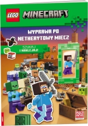 Lego Minecraft: expeditie naar het netherietzwaard – interactieve stickerboek met minifiguur van Steve