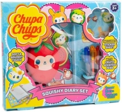 Chupa Chups Squishy schoolset – dagboek, gelpennen en stickers
