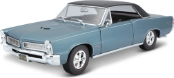 Maisto 1965 Pontiac GTO metalen model blauw 1:18