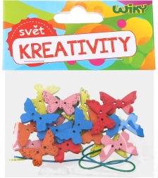 Creatieve set Houten Vlindertjes met Touw