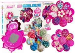 DIY sieraden kralenset met inklapbare koffer en spiegeltje