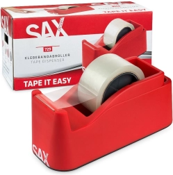 Tafelafroller voor plakband SAX design 729, rood