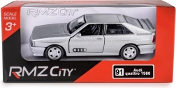 Metalen model RMZ City Audi Quattro Coupé zilver 1:35 met pull-back