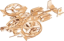Houten 3D-puzzel - Gevechtshelikopter