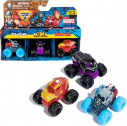 Set minimonstertrucks Mini Jams MARVEL Thor, Black Panther en Iron Man 1:87