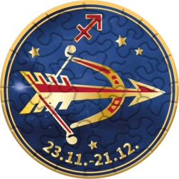 Curiosi rond puzzel dierenriem Boogschutter 33 stukjes