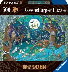 Houten puzzel magisch bos 500 stukjes