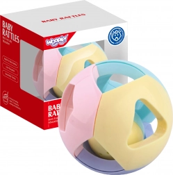 Woopie baby pastel rammelende bal voor baby’s 0m+