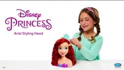 Prinses stylingshoofd Ariel met accessoires