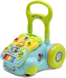 Baby loopwagen met speelactiviteiten BABY MIX blauw
