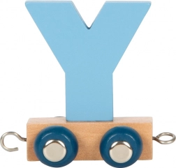 Kleine houten pooltrein letter Y