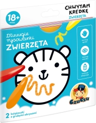 Lange kleurplaten Ik pak het potlood – dieren (18m+)