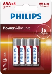 Philips Power Alkaline AAA batterijen 4 stuks