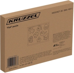 Kruzzel houten magnetische vispuzzel-inleg "Visjes"