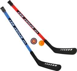 Set hockeysticks met bal en puck