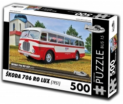 Puzzel retro auto’s – bus Škoda 706 RO Lux (1951) 500 stukjes