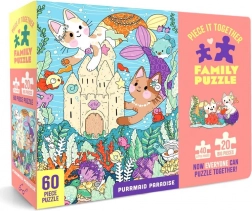 Familiepuzzel Purrmaid Paradise 60 stukjes – Chronicle Books