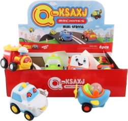 Baby voertuigen met terugtrekmotor – set van 8 stuks