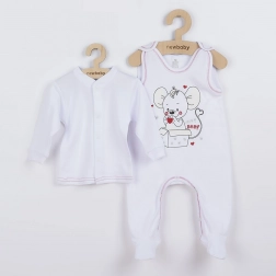 Babyset New Baby Mouse – wit, katoen