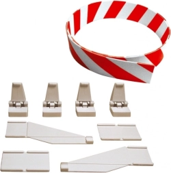 Mantinel en houders voor Carrera Evolution, Digital 132 en Digital 124 racebanen – set 3 m