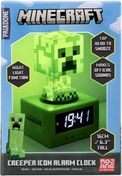 Minecraft Creeper wekker met nachtlampje 16 cm