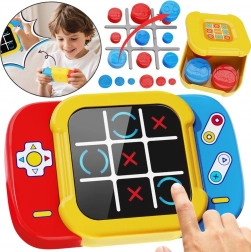 Elektronisch spel Boter‑Kaas‑en‑Eieren WOOPIE 2‑in‑1 met touchscreen en pinnetjes