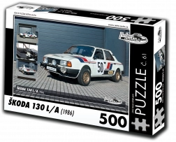 Retro auto puzzel Škoda 130 L 1986 500 stukjes