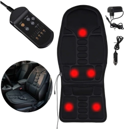 Massagezitkussen met verwarming voor stoel en auto