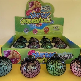 Knijpbal in netje