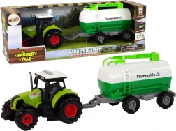 Kindertractor met aanhanger Cisterne Auto Boerderij