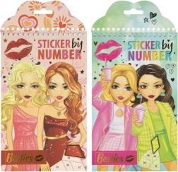 Creatieve set plakken op nummer – 12 vellen en 6 vellen stickers