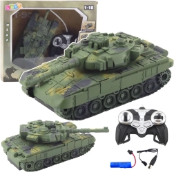 RC tank T-90 1:18 groen met licht en geluid