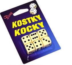 Dobbelstenen in een doosje