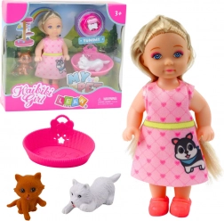 Mini Pop met Hond en Kat met Accessoires