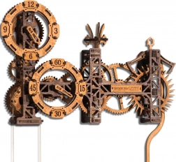 Houten 3D-puzzel Steampunk Gearworks wandklok 304 stukjes