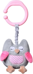 BabyOno vibrerend hangspeeltje uil Sofia roze