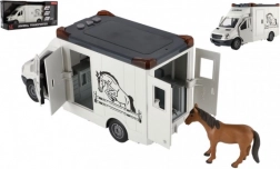 Dierentransporter met paard en effecten op vliegwiel