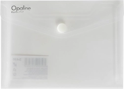 Opbergmapje met drukknoop voor documenten A6 Opaline transparant