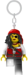 Lichtgevende LEGO-sleutelhanger piratenprinses met LED