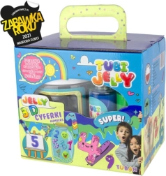 Tubi Jelly-set – 6 kleuren met klein aquarium en cijfers