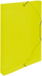 Documentenbox met elastiek A4 geel